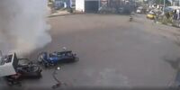 اشتباه فاجعه بار راننده خودرو در پمپ بنزین! + فیلم
