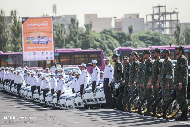 تصاویر جالب رزمایش نیروی انتظامی در بوستان ولایت