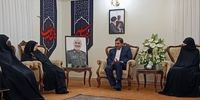 دستیار رهبر انقلاب به دیدار خانواده شهید سپهبد سلامی رفت