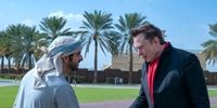 اولین تصاویر از سفر ایلان ماسک به دبی/ ولیعهد دبی: از گفتگو با ایلان ماسک در مورد فضا، فناوری و بشریت لذت بردم