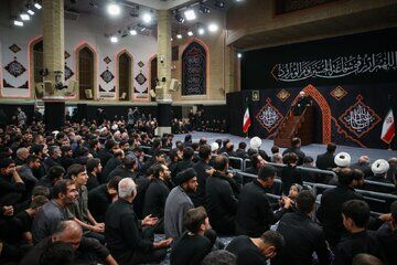 حضور فرزندان شهید سلیمانی در مراسم عزاداری بیت رهبری + عکس 
