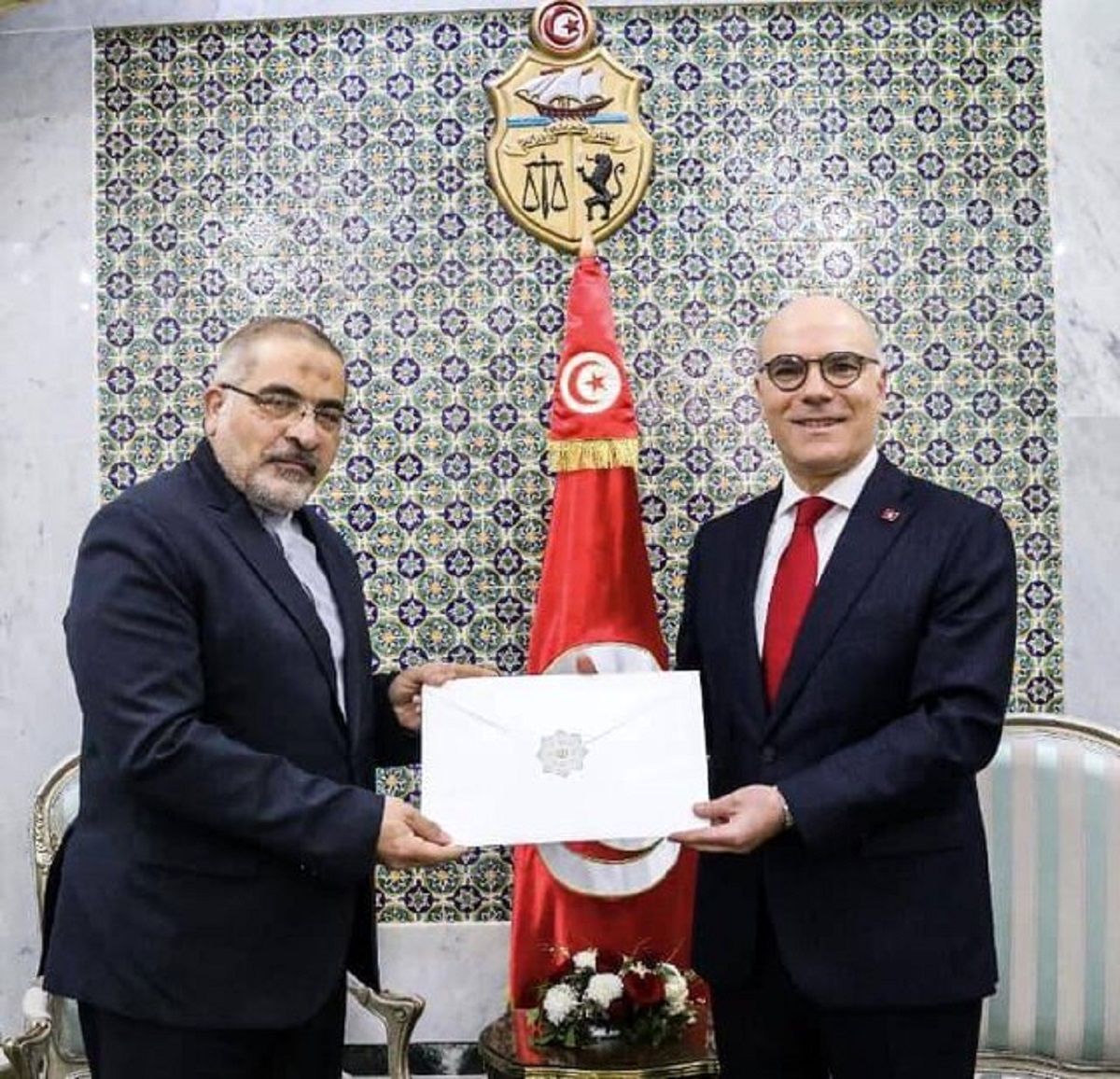سفیر جدید ایران در تونس استوار نامه خود را تقدیم کرد