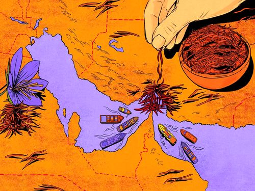 طلای قرمز در تنگنای جنگ ایران و آمریکا | زعفرانِ ایران صادر نشد، تاجران و خرده‌فروشان کشمیر به بحران رسیدند