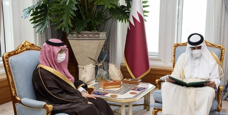 پیام مکتوب بن سلمان به امیر قطر