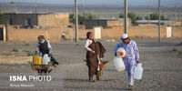 گزارش تصویری از بی‌آبی در روستای بشیرآباد خراسان شمالی