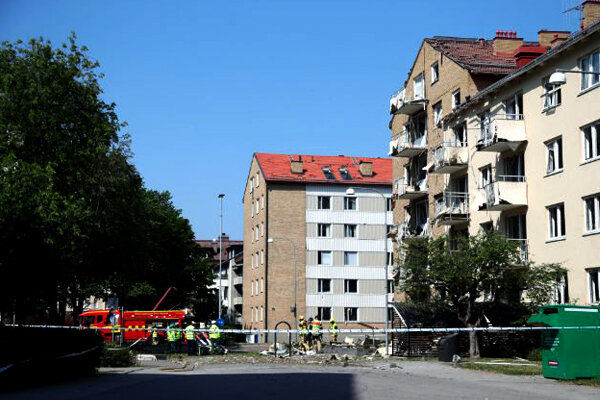 انفجار یک مجتمع مسکونی در سوئد/ 25 نفر زخمی شدند

