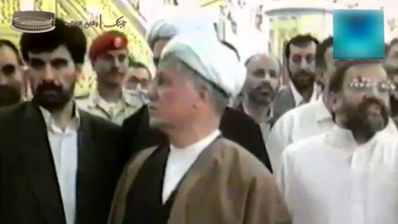 تصاویری از مرحوم هاشمی رفسنجامی در حرم پیامبر