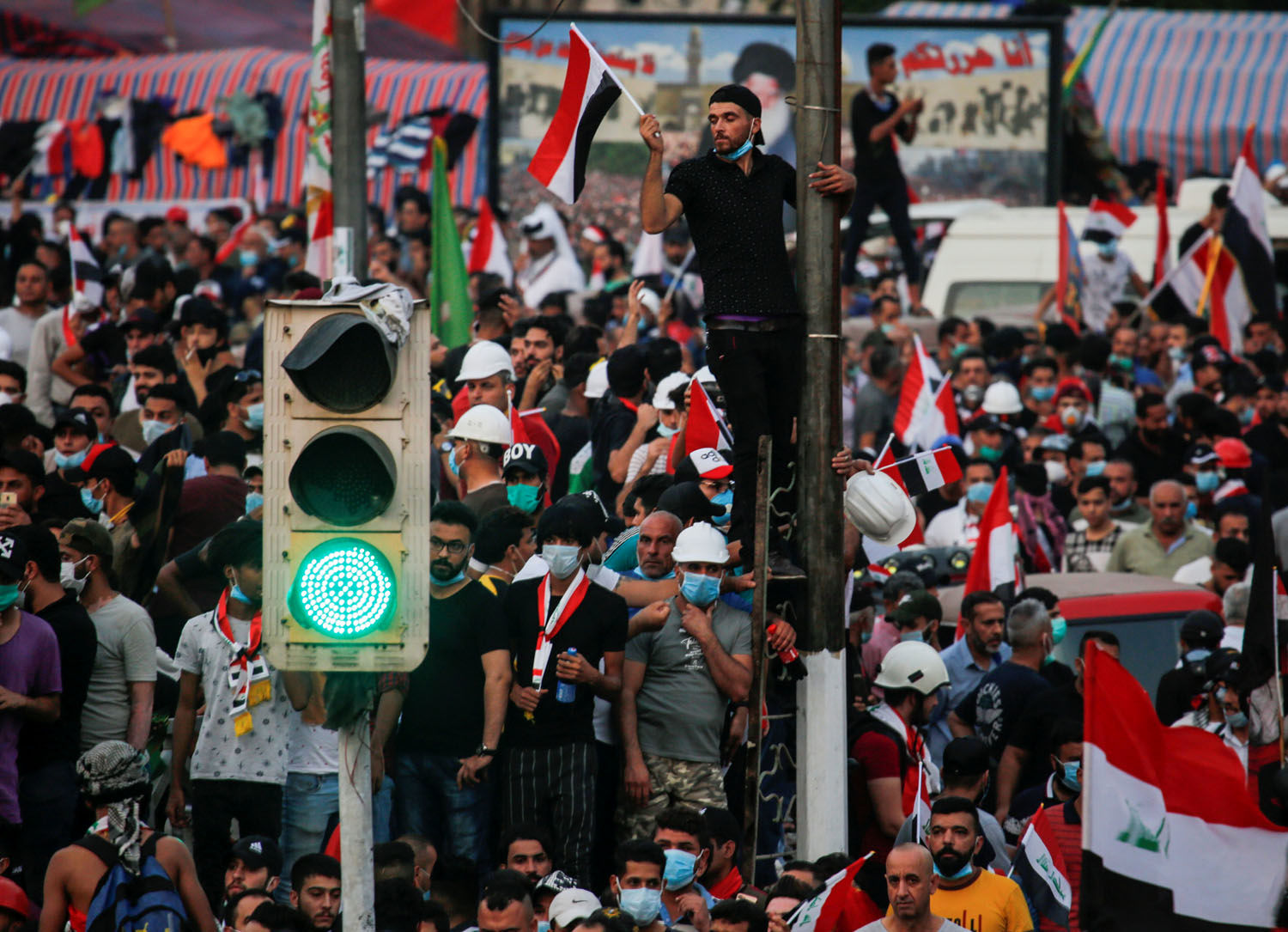 تظاهرات گسترده علیه دولت جدید در سه شهر بزرگ عراق