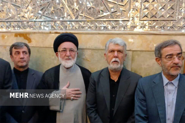 حضور صالحی در مراسم خاکسپاری پیکر مطهر شهید طهرانچی