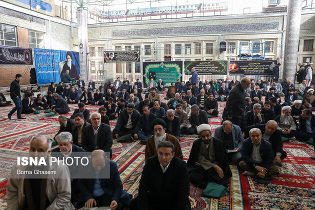 مراسم ختم هاشمی شاهرودی در مسجد ارگ