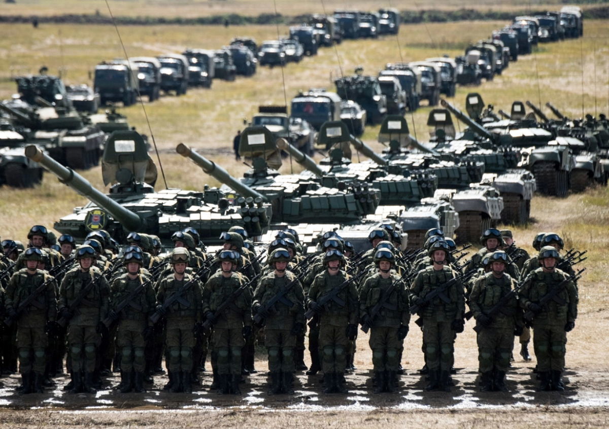 آرایش نظامی روسیه در برابر اوکراین+ عکس