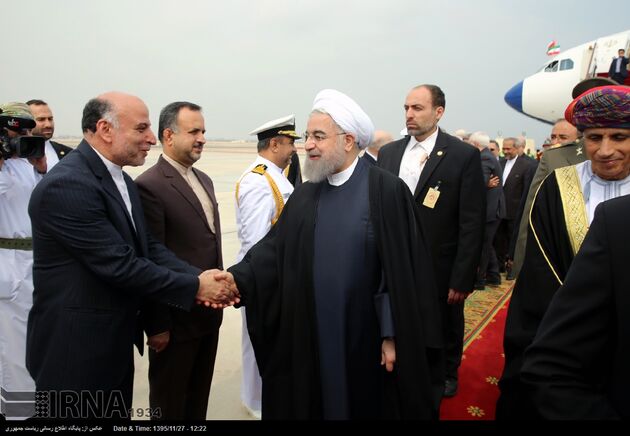 ورود رئیس جمهوری به عمان