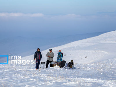 تصاویر| سهند سپیدپوش به استقبال اهالی رفت