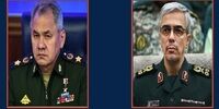 گفت‌وگوی سرلشکر باقری با وزیر دفاع روسیه درباره همکاری‌های دفاعی مشترک