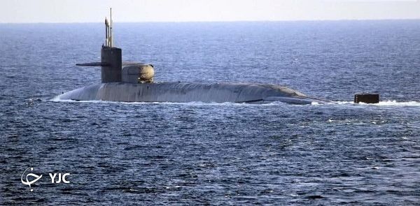 رصد زیر آبی زیردریایی آمریکایی از اعماق خلیج فارس