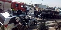 تصادف مرگبار در بزرگراه آزادگان تهران+عکس 
