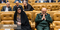 حسن روحانی و اعضای هیئت دولت در اختتامیه جشنواره شهید رجایی