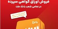 آغاز فروش گواهی سپرده ۲۳ درصدی در بانک ملت/ فرصتی جذاب و مطمئن برای سرمایه گذاری