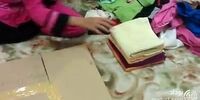 فیلم حادثه غیر منتظره برای زن خانه دار با بُقچه لباس 