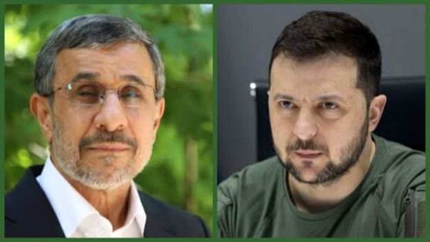  احمدی‌ نژاد به زلنسکی نامه نوشت
