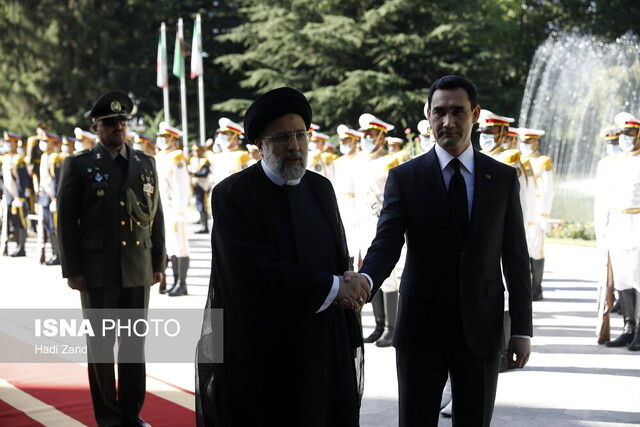 استقبال رسمی ابراهیم رئیسی از رئیس‌جمهور ترکمنستان/ تصاویر
