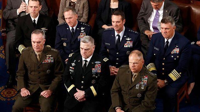  فرماندهان ارشد ارتش آمریکا: جو بایدن چهل و ششمین فرماندۀ کل قواست

