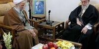 ارتباط صمیمانه مقام معظم رهبری و مرحوم مصباح یزدی+عکس