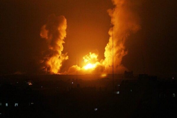 حملات موشکی بالگردهای اسرائیل به نوار غزه 