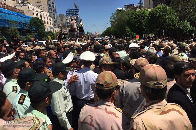 تشییع پیکر 6 شهید سرباز مرزبانی عملیات تروریستی میرجاوه