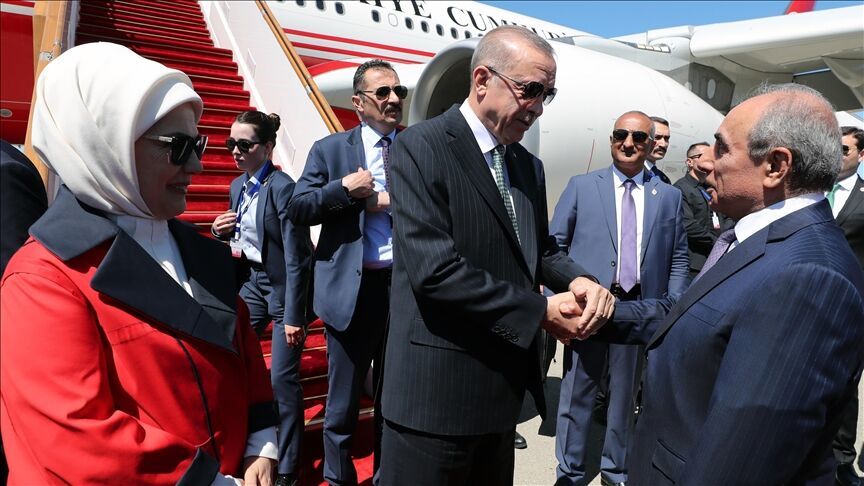 رئیس جمهور ترکیه به  آذربایجان رفت