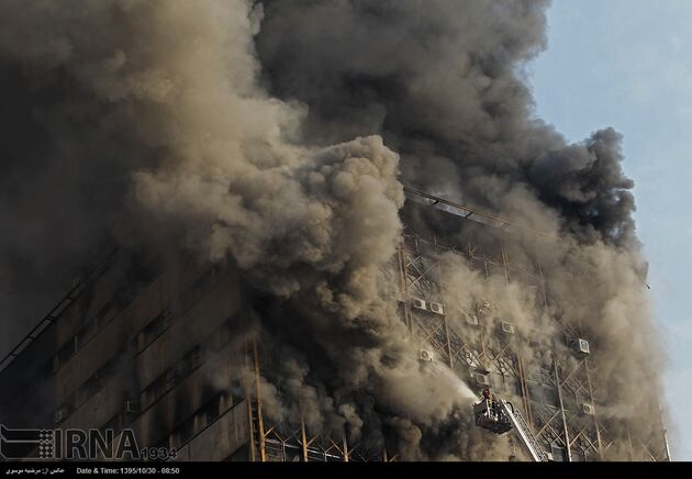 آتش سوزی در ساختمان پلاسکو تهران