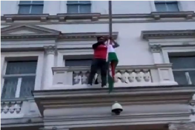 تصاویری از حمله به سفارت ایران در لندن + فیلم