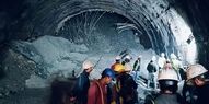 لحظه نجات ۴۱ کارگر هندی در تونل فروریخته+ فیلم