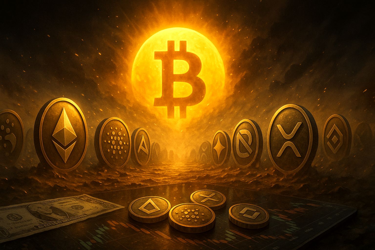 سقوط سنگین بازار رمزارزها | قیمت بیت‌کوین تا کانال ۱۰۳ هزار دلار پایین آمد | تتر در باتلاق 108 هزار تومان