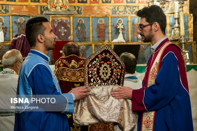 آیین عشای ربانی سال نو میلادی در کلیسا وانک اصفهان