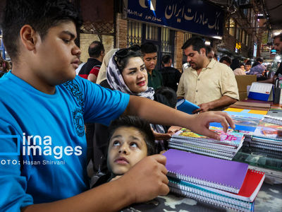 تصاویر| بازار رنگی نوشت‌افزار در آستانه ماه مهر