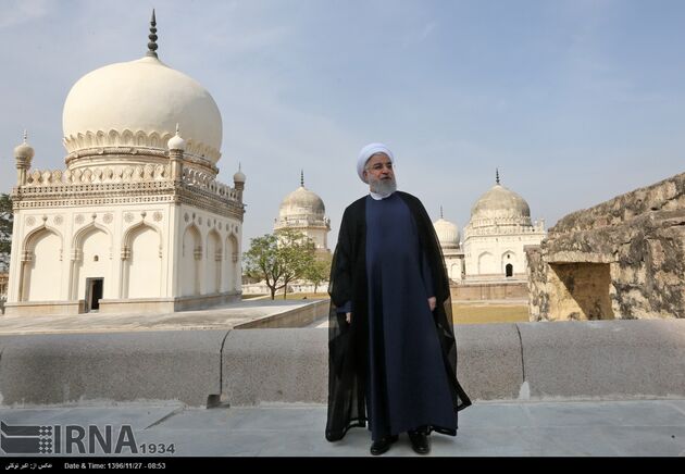 بازدید رییس جمهوری از آثار تاریخی حیدرآباد هند