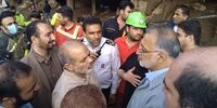 حضور زاکانی در منطقه سیل زده امامزاده داوود