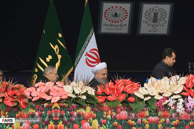 سخنرانی روحانی در مراسم 22 بهمن