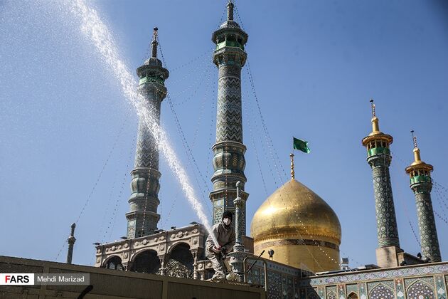 تصاویر رزمایش نیروهای مسلح علیه ویروس کرونا در قم