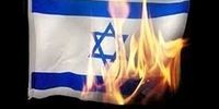 پرچم اسرائیل در تهران به آتش کشیده شد!+ عکس