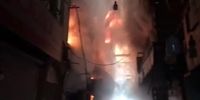 آتش سوزی خوابگاه پسران در کریمخان/ ۱۱ نفر مصدوم شدند


