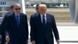 ترامپ با استقبال اردوغان وارد ترکیه شد+ فیلم