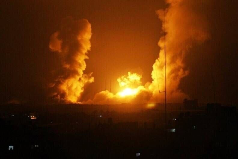 حمله توپخانه ای اسرائیل  به غزه