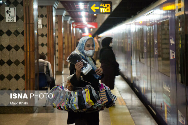 تصاویر مترو تهران پس از نوروز