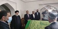 رئیسی مرقد میرسیدعلی همدانی را زیارت کرد
