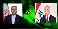 رایزنی تلفنی وزرای خارجه ایران و عراق / تاکید بر حمایت از مردم فلسطین