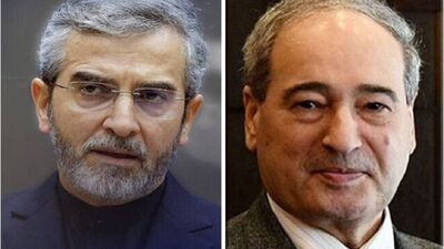 رایزنی تلفنی باقری و فیصل المقداد: تاکید دو کشور بر مجازات حتمی اسرائیل