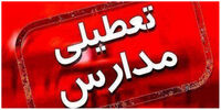 مدارس این شهر فردا تعطیل شد
