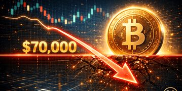 سقوط بیت‌کوین از ۷۰ هزار دلار | زنگ خطر برای افت عمیق‌تر به صدا درآمد | آلت‌کوین‌ها فعلاً خوش‌حساب‌ترند